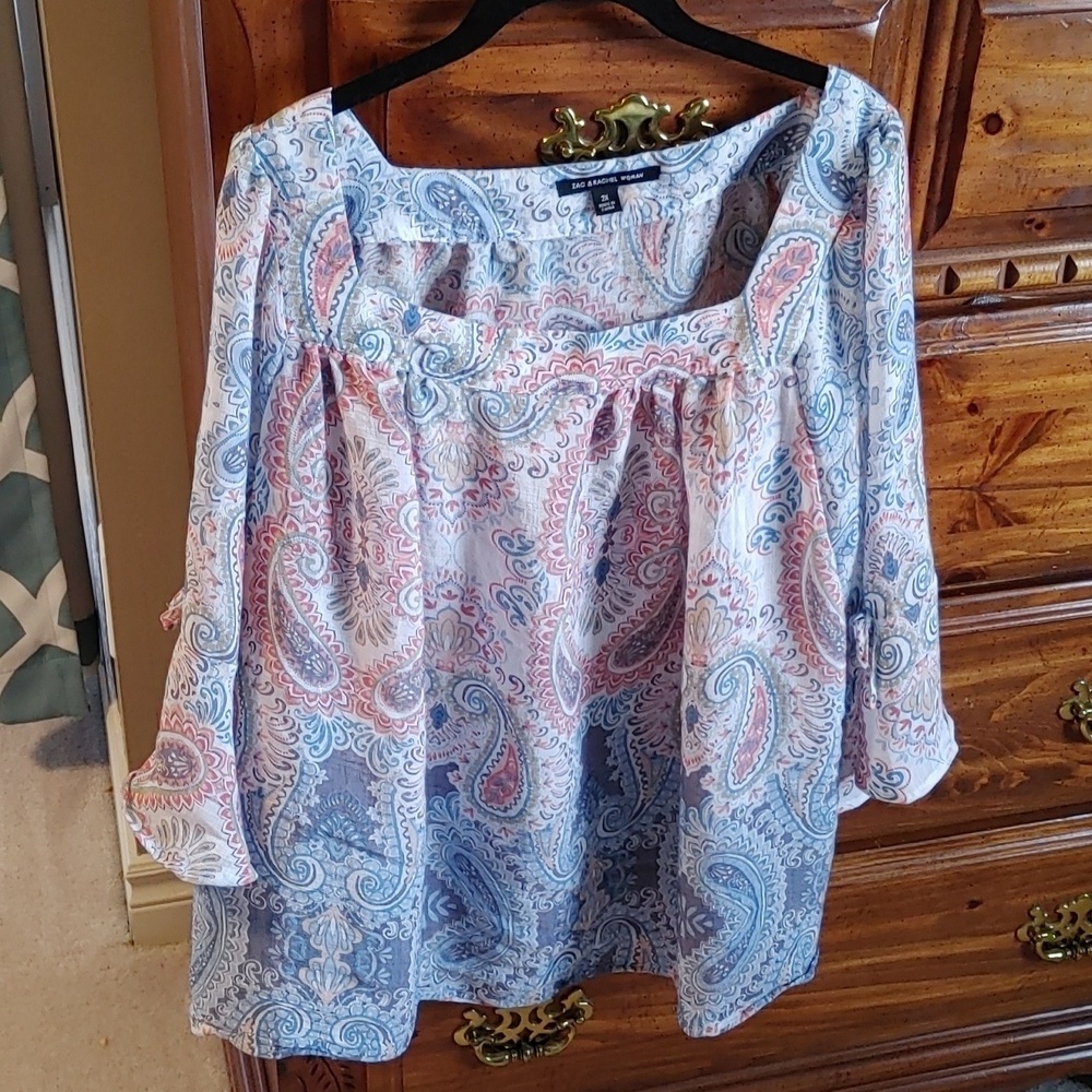 🌻Zac & Rachel Woman Bohemian Paisley Blouse